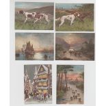 Cigarette cards, May Queen Virginia Cigarettes, Interesting Pictures, 'M' size (set, 12 cards) (gd/