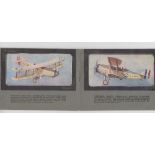 Trade cards, Modern Boy, Album of Up-To-Date Aeroplanes, issued 25 Jan 1930, complete (gd)