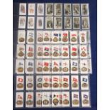 Cigarette cards, Hignett's, 4 sets Ships Flags & Cap Badges 1st & 2nd series, Historical London &