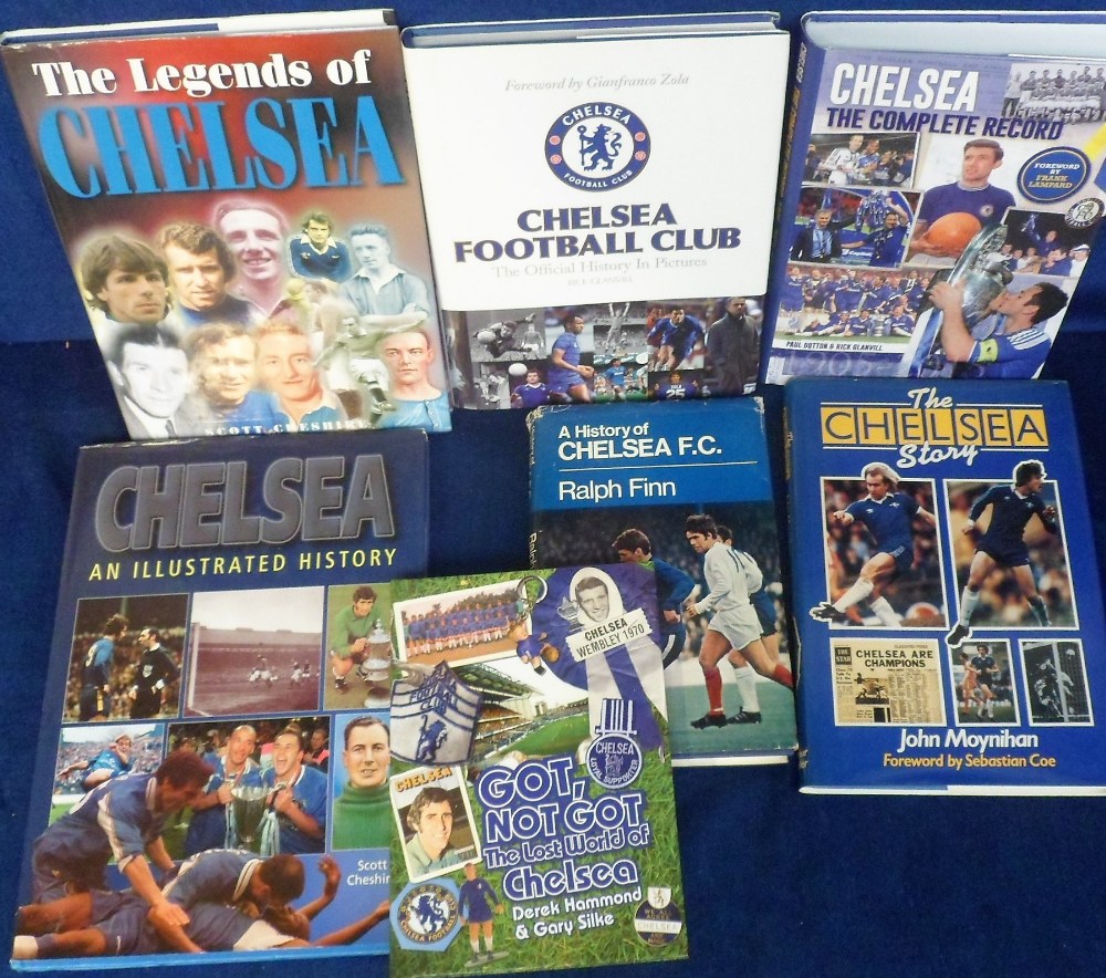 Football, Chelsea FC, a collection of 7 books, 'Chelsea The Complete Record' by Dutton & Glavill