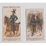 Cigarette cards, China, Egyptian Cigarette Co, two type cards, Armies of the World - Norway -