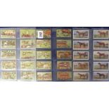 Cigarette cards, Horse Racing, 2 sets, Wills (Scissors) Derby Day Series (25 cards) & Faulkner's