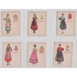 Cigarette cards, Canary Islands, Miranda Typical Costumes and Shields of the Spanish Provinces 'M'