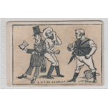 Cigarette card, Churchman's, Boer War Cartoons, type card, 'A Bit on Account' (foxing, fair/gd) (1)