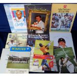 Cricket, a collection of approx 65 Testimonial & Benefit brochures and other booklets, 1950's