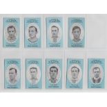 Cigarette cards, Cope's, Noted Footballers (Clip's, 500 subjects), Oldham Athletic, 9 cards, nos