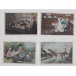 Trade cards, Jacquot & Co (Boot Polish), Oil Paintings, 'L' size, 19 different, ref JAC-370 (gd) (