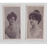 Cigarette cards, 2 scarce type cards both from the Beauties 'FECKSA' series, 1 issued by J & E
