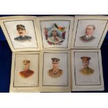 Tobacco silks, Phillips, Great War Leaders & Celebrities, BDV, 43 'G' size silks, all mounted on