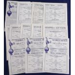 Football programmes, Tottenham Hotspur, a complete set of all 21 Football Combination Reserve team