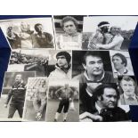 Football press photographs, a collection of approx 40 photos, various size, b/w & colour, all