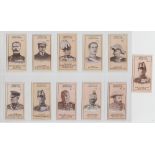 Trade cards, Pascall's, War Portraits, (10/13 plus variation card for no 8) (gd) (11)