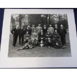 Football photograph, a large silver gelatin print made from the original negative showing the Bolton