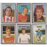 Trade cards, A&BC Gum, Footballers (Orange back, 1-85), 'X' size (set, 85 cards, both checklists