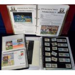 World Cup Stamps, a collection of approx 1400 World Cup stamps contained in 4 stock books and a