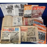 Speedway Magazines, a bound volume of 'Speedway and Ice News' containing copies dating from May 1946
