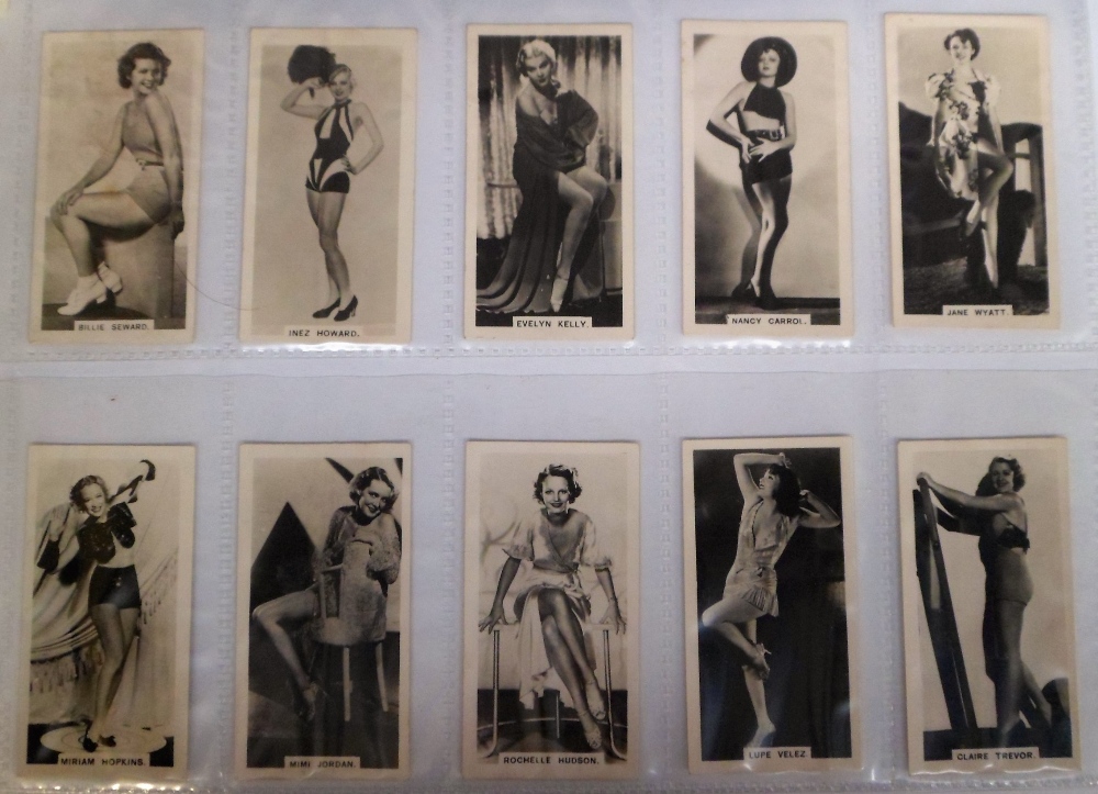 Cigarette cards, Carreras, an album containing a collection of photographic cards of Film Stars,