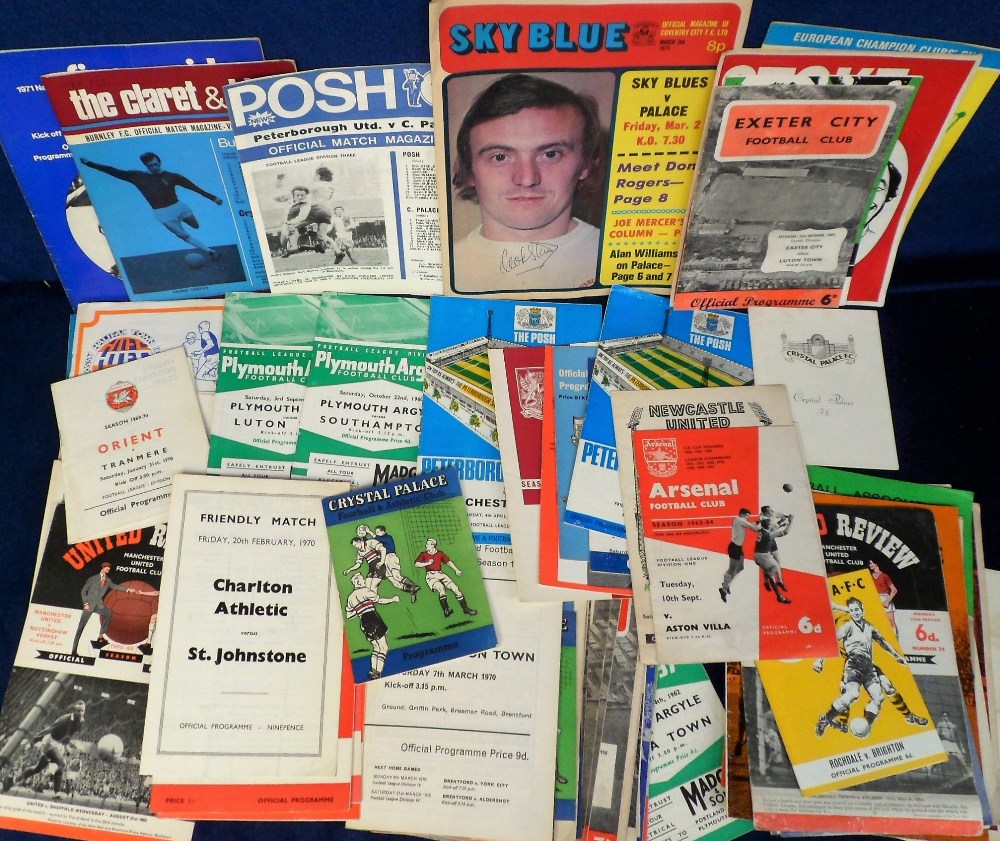 Football programmes, selection, 1950's/70's, League, Non League, a few big match etc, various