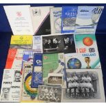 Football programmes etc, small selection of items mostly 1940's to 1960's inc. programmes (15),