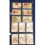 Trade cards, Liebig, two Dutch Language sets, Scenes of Children 7 S773 & Female Fashions S825 (both