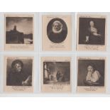 Cigarette cards, Ardath, Rembrandt Series (Splendo Cigarettes), 'L' size (set, 40 cards) (vg)