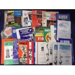 Football programmes, selection inc. F.A. Cup Finals, League Cup Finals, F.A. Charity Shields,