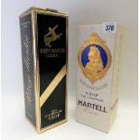 Boxed 70cl bottle of Remy Martin cognac; together with a 70cl bottle of Martell Medallion cognac (