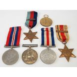 WWI Great War & Victory Medal awarded to SE-20293 PTE.N. THOMAS. A.V.G.; together with four WWII