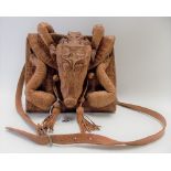 Modern crocodile taxidermy handbag.