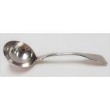 George III silver fiddle pattern sauce ladle by William Eley, Fearn & Chawner, London 1809, weight