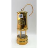 Brass mining lamp by Ferndale Coal & Mining Co.