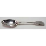 William IV silver fiddle pattern tablespoon with engraved crest, maker WE, London 1833, weight 2.
