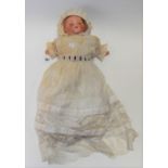 Armand Marseille porcelain head sleep eye baby doll, with cry, length 43cm