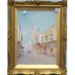WILLIAM KNOX (1884-1966) Arabian street scene Watercolour Signed 36cm x 26cm