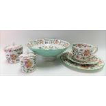 Six pieces of Minton Haddon Hall pattern wares