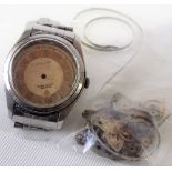 A Rolex Oyster Royal stainless steel bracelet gentleman's wristwatch in need of restoration, the