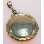 9ct gold pendant locket, weight 4.6g approx.