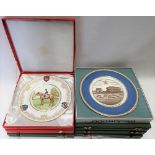 Six Spode St Leger Limited Edition plates, with certificates dated 1971 & 1972; together with a