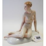 Rosenthal Germany porcelain figure of a nude seated woman, modelled by G. Schliepstein, no. 795,