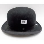 Vintage G.A. Dunn & Co Ltd, London, bowler hat, width front to back 8.5in.