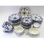 Collection of Minton 'Blue Delft' pattern table wares, various dates