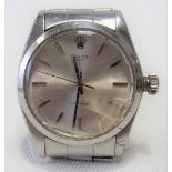 Rolex Oyster gentleman's automatic stainless steel wristwatch, the bracelet numbered 7205, the