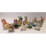 Three Beswick Beatrix Potter figures 'Little Pig Robinson', 'Cousin Ribby' and 'Mrs Flopsy Bunny';