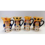 Set of four Royal Doulton Limited Edition character jugs modelled by Stanley James Taylor 'King
