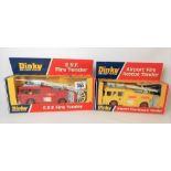 Two Dinky Toys diecast fire engines, E.R.F. Fire Tender no. 266 & 'Airport Fire Rescue Tender' no.