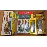 Seven Solido diecast boxed tanks.