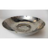L.R.I. Borrowdale stainless steel hand beaten bowl, diameter 21.5cm