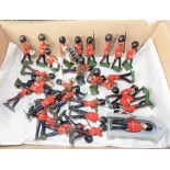 W. Britain set of eight Coldstream Guards including Sentry; together with twenty-four band figures