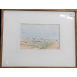 R PURVES FLINT 'Hornsea'. Watercolour. Signed and dated 1884. Aitken Dot & Son Edinburgh gallery