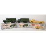 Two Dinky Toys diecast military vehicles, no. 622 10-tonne army truck & a medium artillery tractor